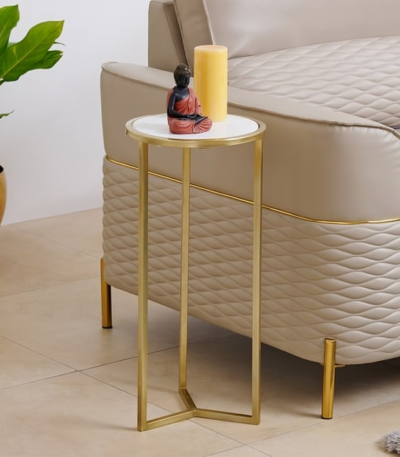 "Rosa Marble Top Cocktail Table – Gold: A Timeless Blend of Elegance and Luxury"