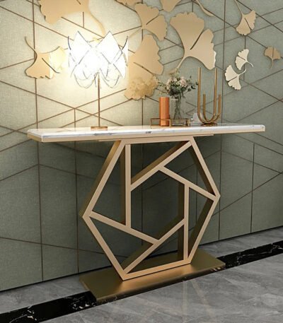 Poly consol Contemporary Console Table In Hexagonal Design