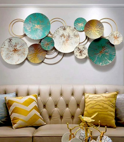 Radiance Unleashed: Stunning Multicolored Abstract Metal Wall Art for Modern Spaces"