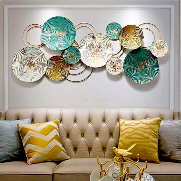 Radiance Unleashed: Stunning Multicolored Abstract Metal Wall Art for Modern Spaces"